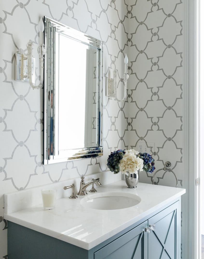 bathroom wallpaper designs