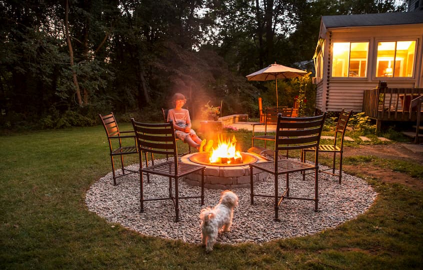 outdoor fire pit