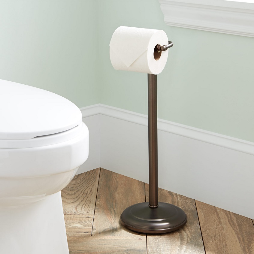 free-standing toilet holder