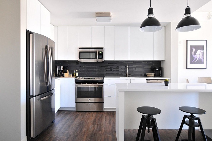 white well designed kitchen