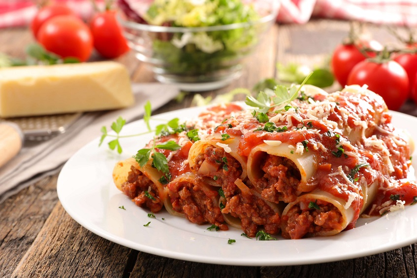 gluten free cannelloni on plate