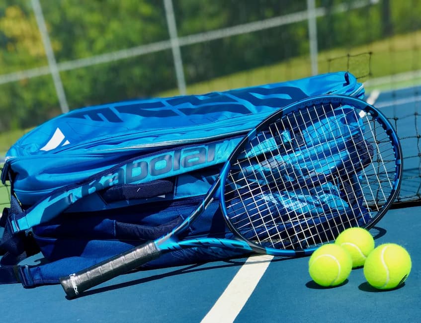 Babolat tennis racquet and bag