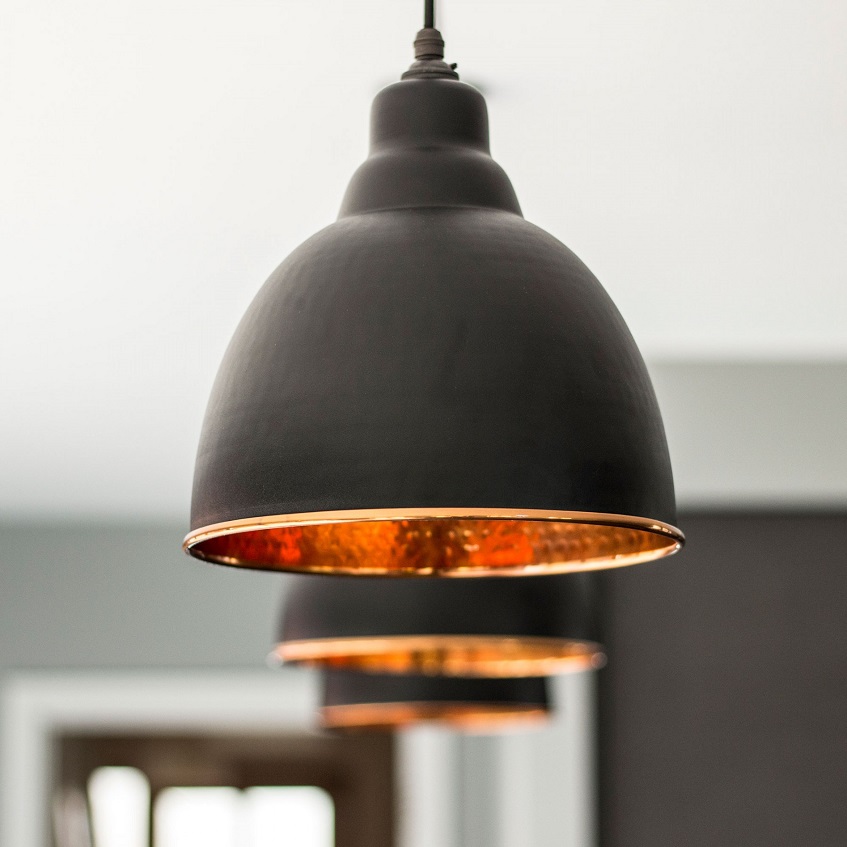 black pendant light