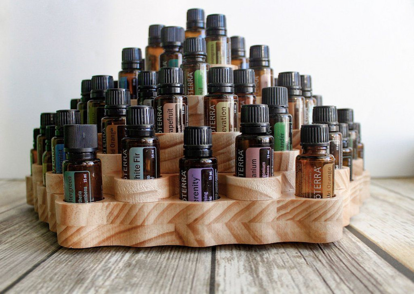 essential oils display and storage