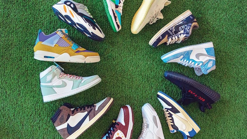 vast variety of sneakers