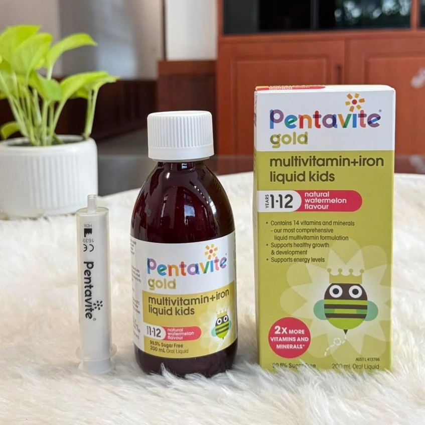 Pentavite Gold Multivitamin + Iron Liquid Kids 200mL
